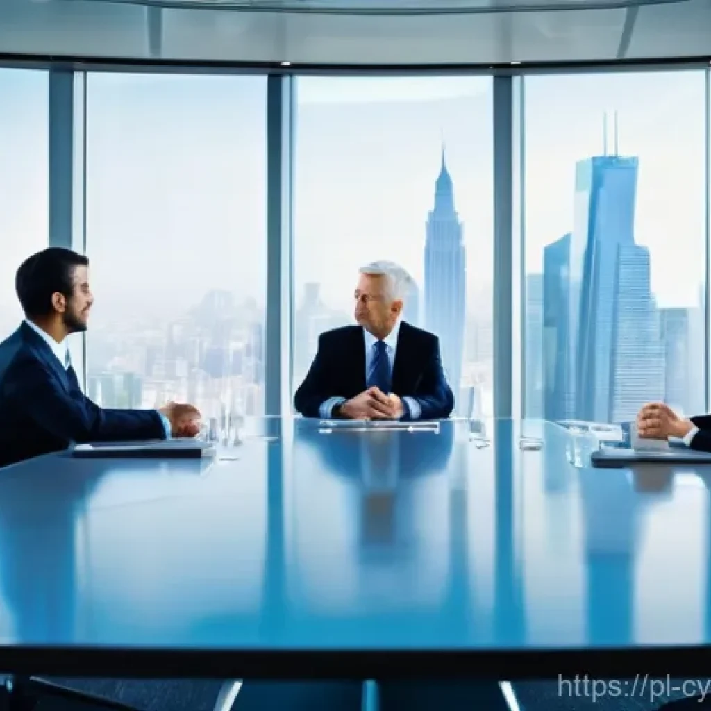 사이버 공격 대응을 위한 경영진의 역할 - **Prompt:** A diverse group of senior business executives, including men and women of various ages, ...