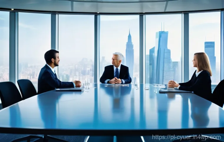 사이버 공격 대응을 위한 경영진의 역할 - **Prompt:** A diverse group of senior business executives, including men and women of various ages, ...