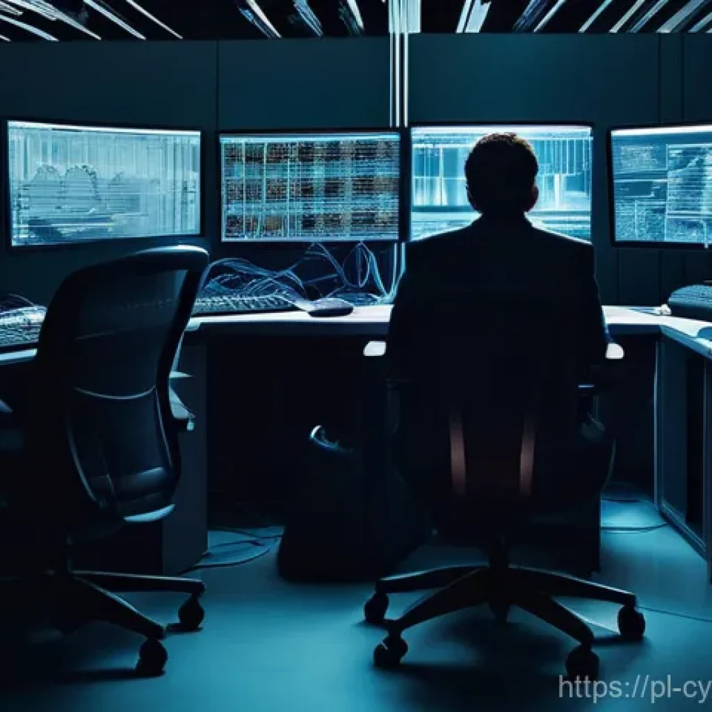사이버 공격 대응을 위한 조직의 책임 - **Prompt 1: The Immediate Aftermath of a Cyberattack**
A high-definition, realistic photograph c...